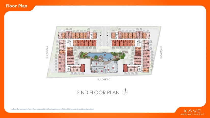 เคฟ เอมบริโอ รังสิต Kave Embryo Rangsit Floor Plan 2