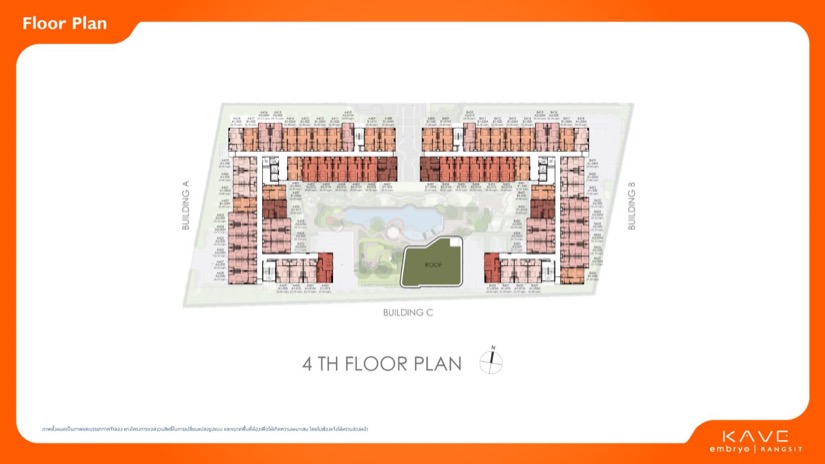 เคฟ เอมบริโอ รังสิต Kave Embryo Rangsit Floor Plan 4