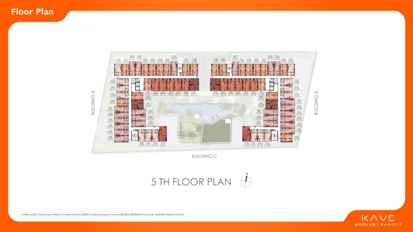 เคฟ เอมบริโอ รังสิต Kave Embryo Rangsit Floor Plan 5