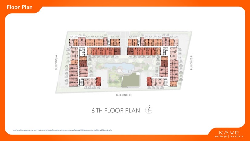 เคฟ เอมบริโอ รังสิต Kave Embryo Rangsit Floor Plan 6