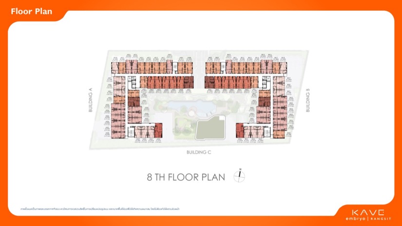 เคฟ เอมบริโอ รังสิต Kave Embryo Rangsit Floor Plan  8