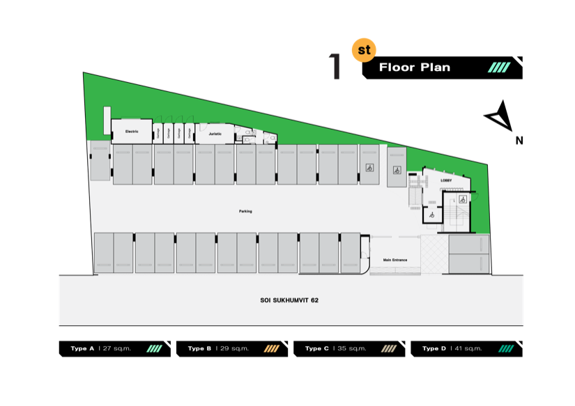 The Coopers Me Sukhumvit 62 Floor Plan 1