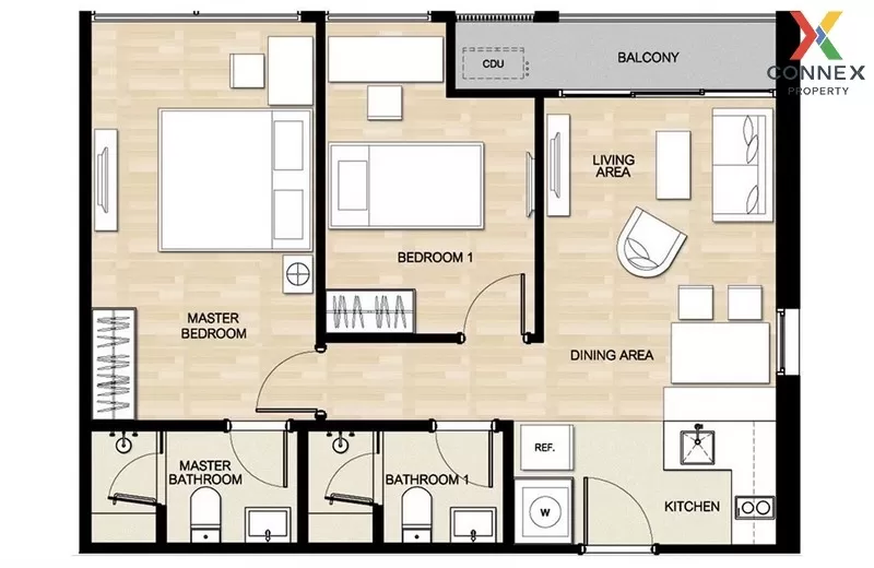 FOR RENT condo , Hasu Haus Sukhumvit 77 , Duplex , corner unit , 