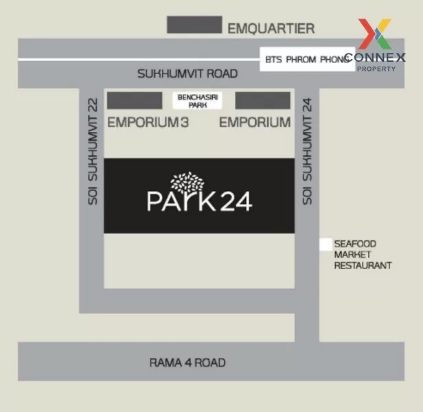 FOR SALE condo , Park Origin Phrom Phong , Duplex , high floor , 