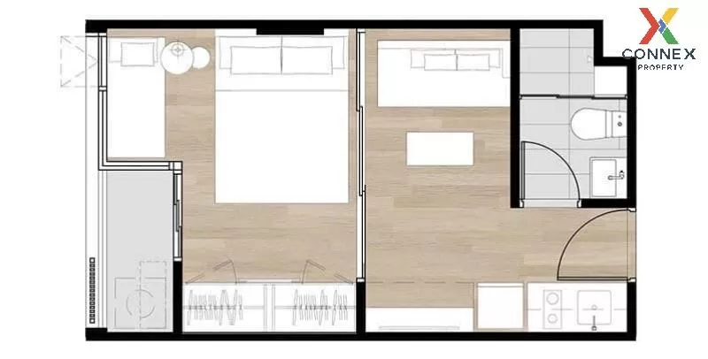 FOR RENT condo , Brown Condo Phahol - Sapanmai , Duplex , wide fr