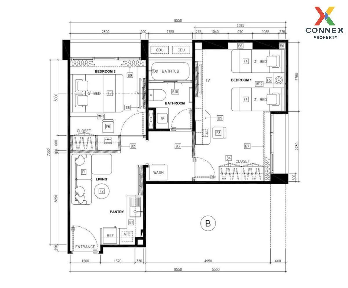 For Sale Condo , Noble Revent , corner unit , BTS-Phaya Thai , Th For Sale Condo , Noble Revent , corner unit , BTS-Phaya Thai , Th