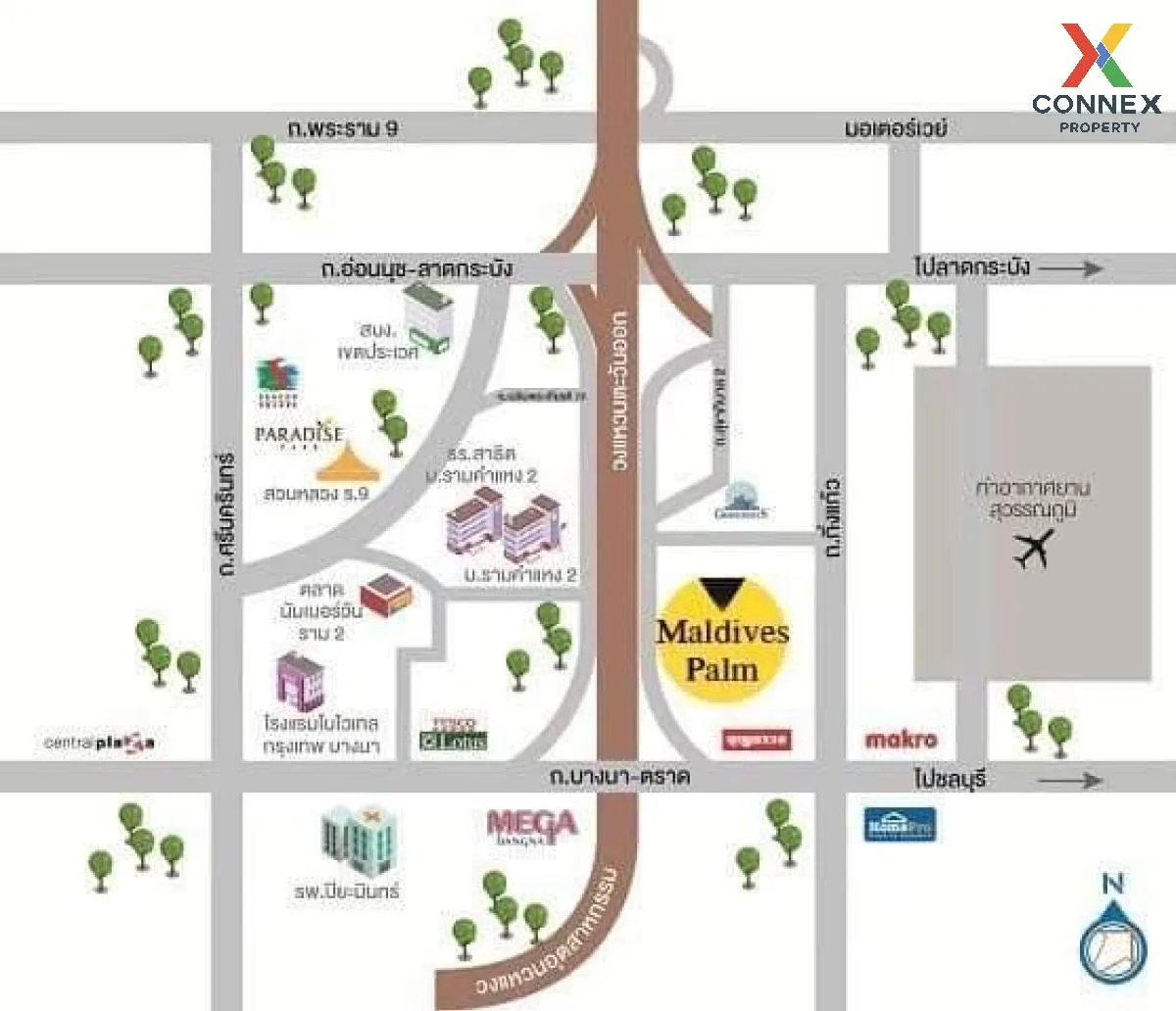 ขายบ้าน  เอโทล มัลดีฟส์ ปาล์ม (บางนา - วงแหวน) บางแก้ว บางพลี สมุ