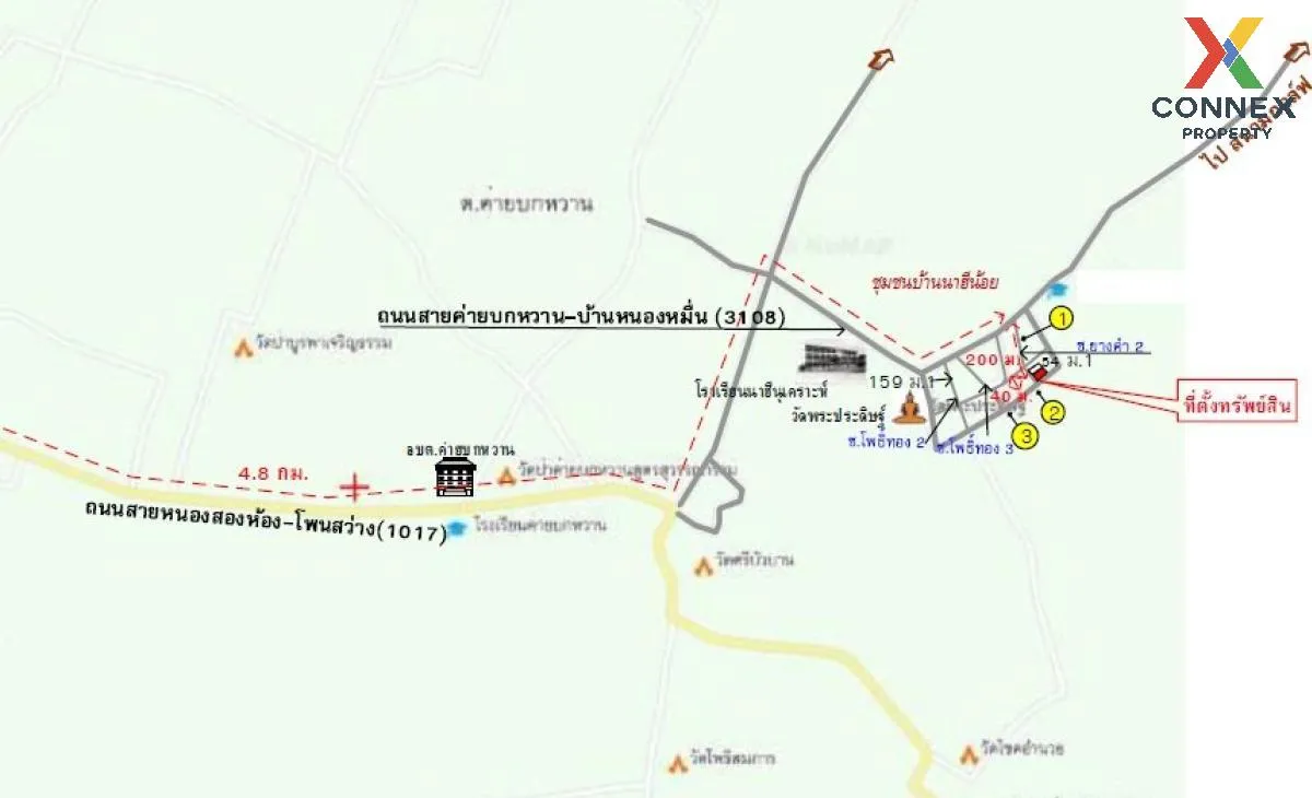 ขายบ้าน  บ้านนาฮีน้อย ค่ายบกหวาน เมืองหนองคาย หนองคาย CX-107813