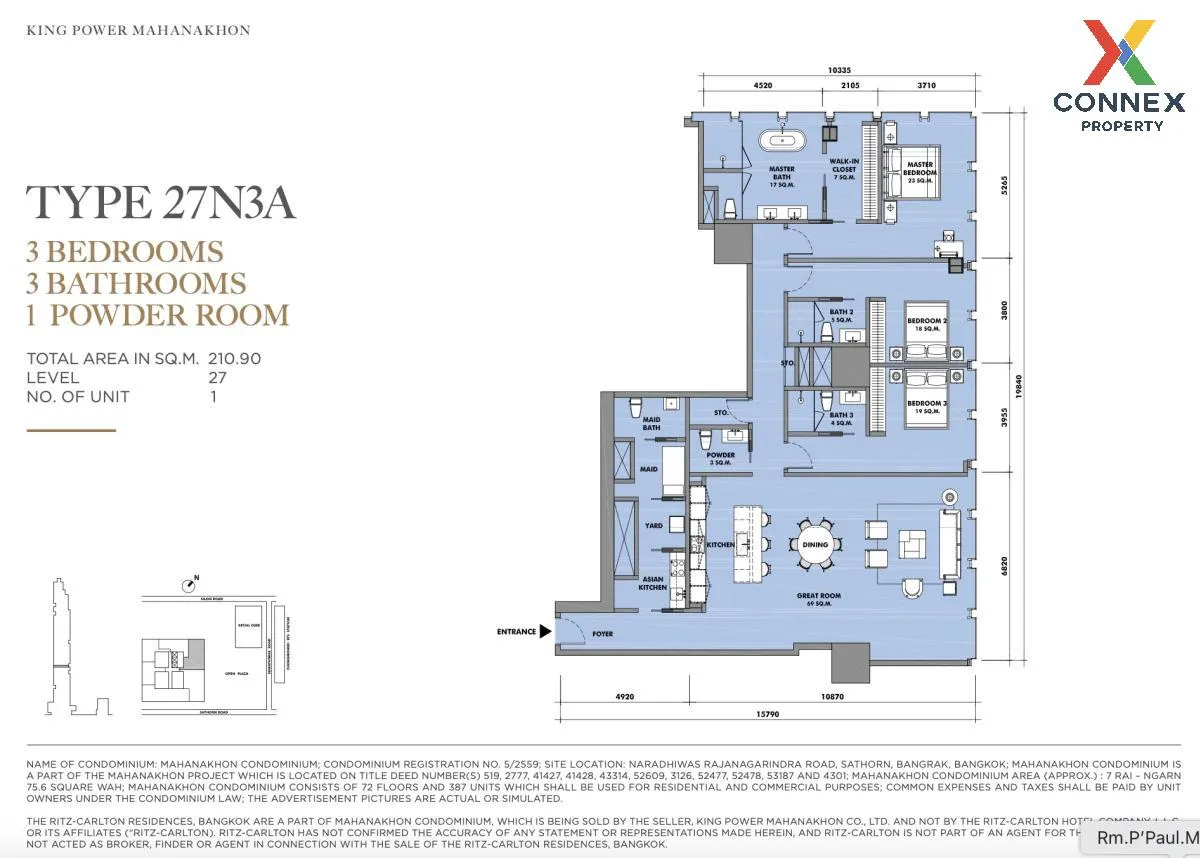 For Sale Condo , The Ritz Carlton Residences , nice view , high f For Sale Condo , The Ritz Carlton Residences , nice view , high f