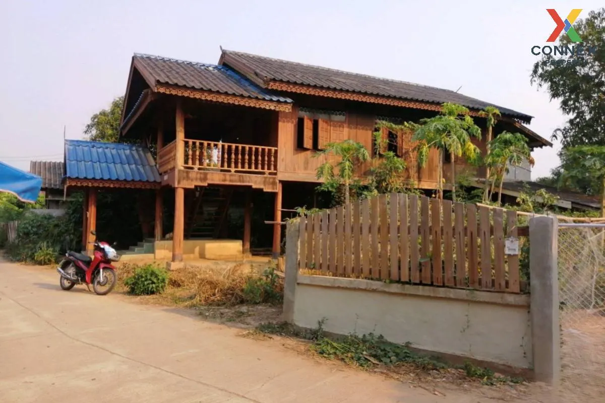 ขายบ้านไม้ยกพื้นสูงทางหลวงชนบท 1019 ใกล้วัดพระธาตุดอยหยวก ปง ปง พ