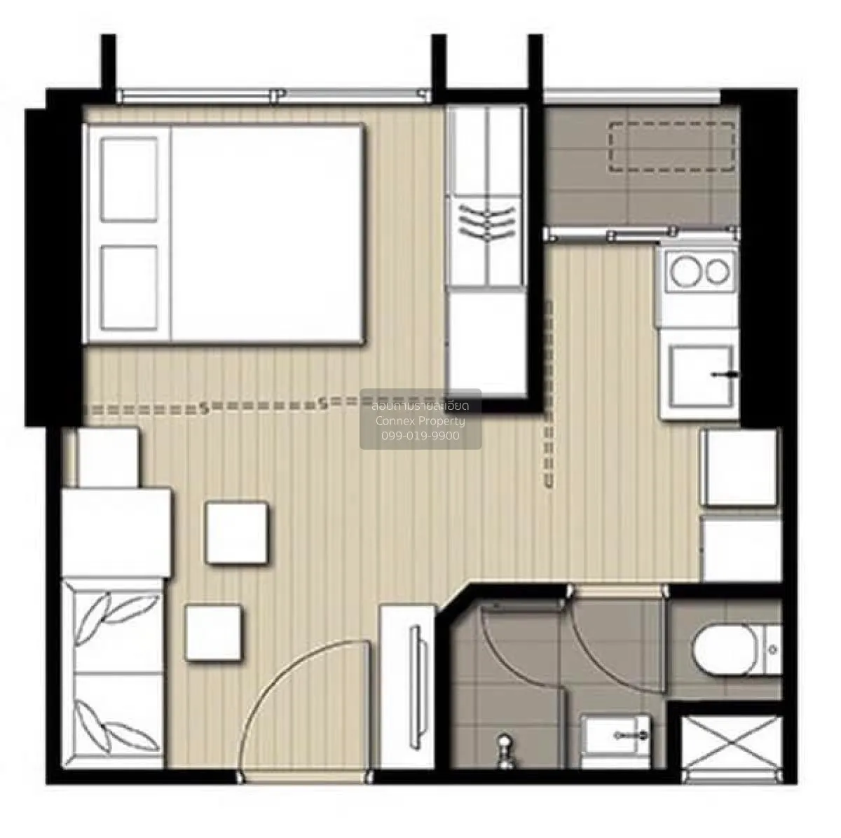ขายคอนโด  ไอดีโอ คิว จุฬา-สามย่าน วิวสวย ชั้นสูง MRT-สามย่าน บางร