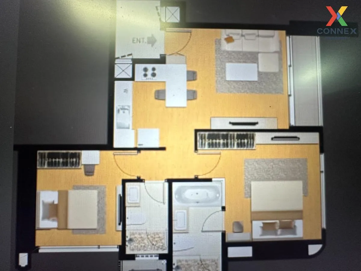 ขายคอนโด  คิว อโศก ชั้นสูง ห้องมุม MRT-เพชรบุรี มักกะสัน เขต ราชเ 4