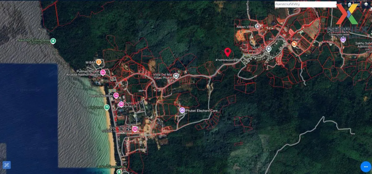 ขายที่ดิน ติดถนนเมน 4018 ใกล้หาดนายทอน 1.6 กม. สาคู ถลาง ภูเก็ต C