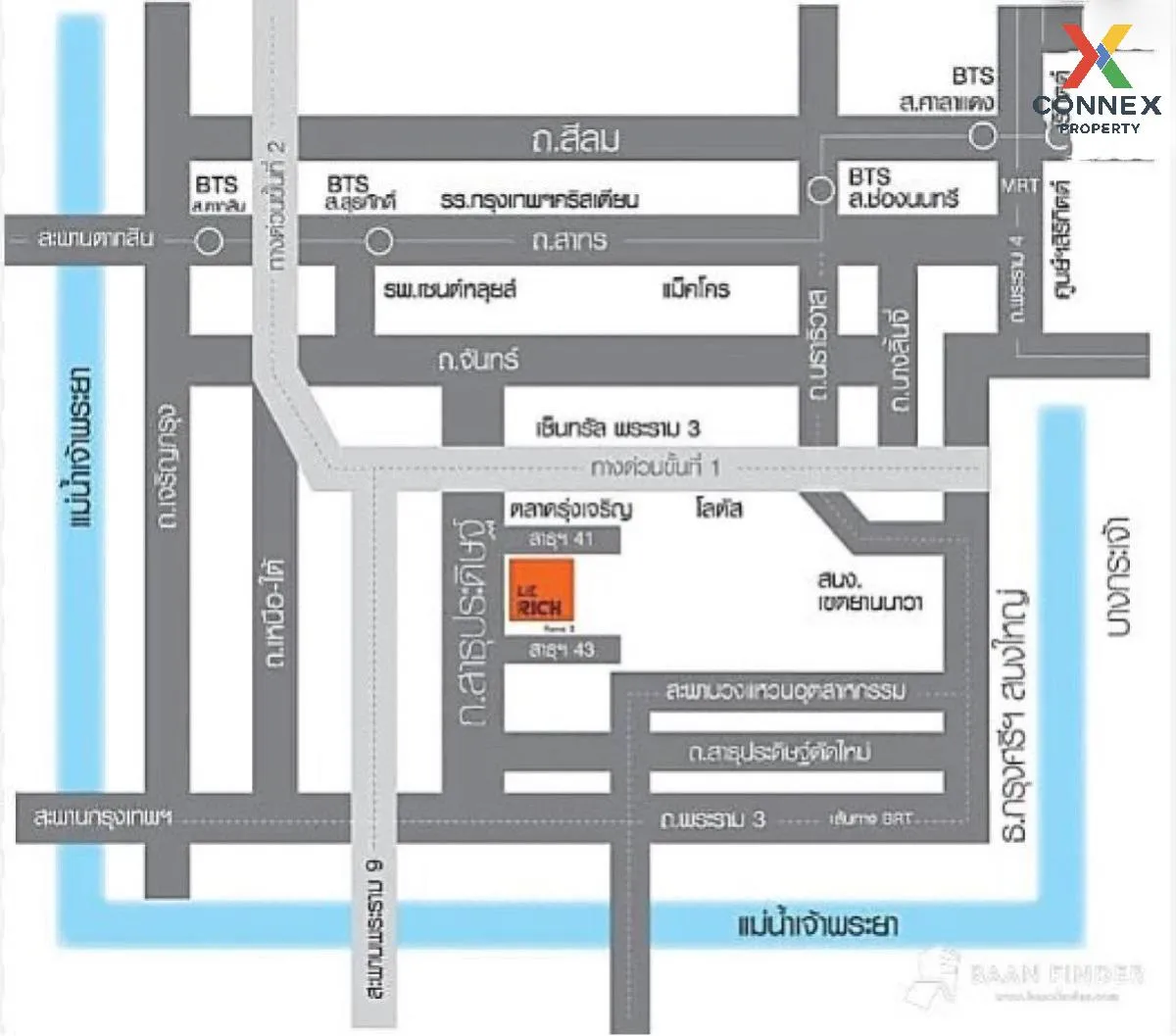 ขายคอนโด  เลอ ริช แอท พระราม 3 ห้องมุม ช่องนนทรี เขต ยานนาวา กรุง 3