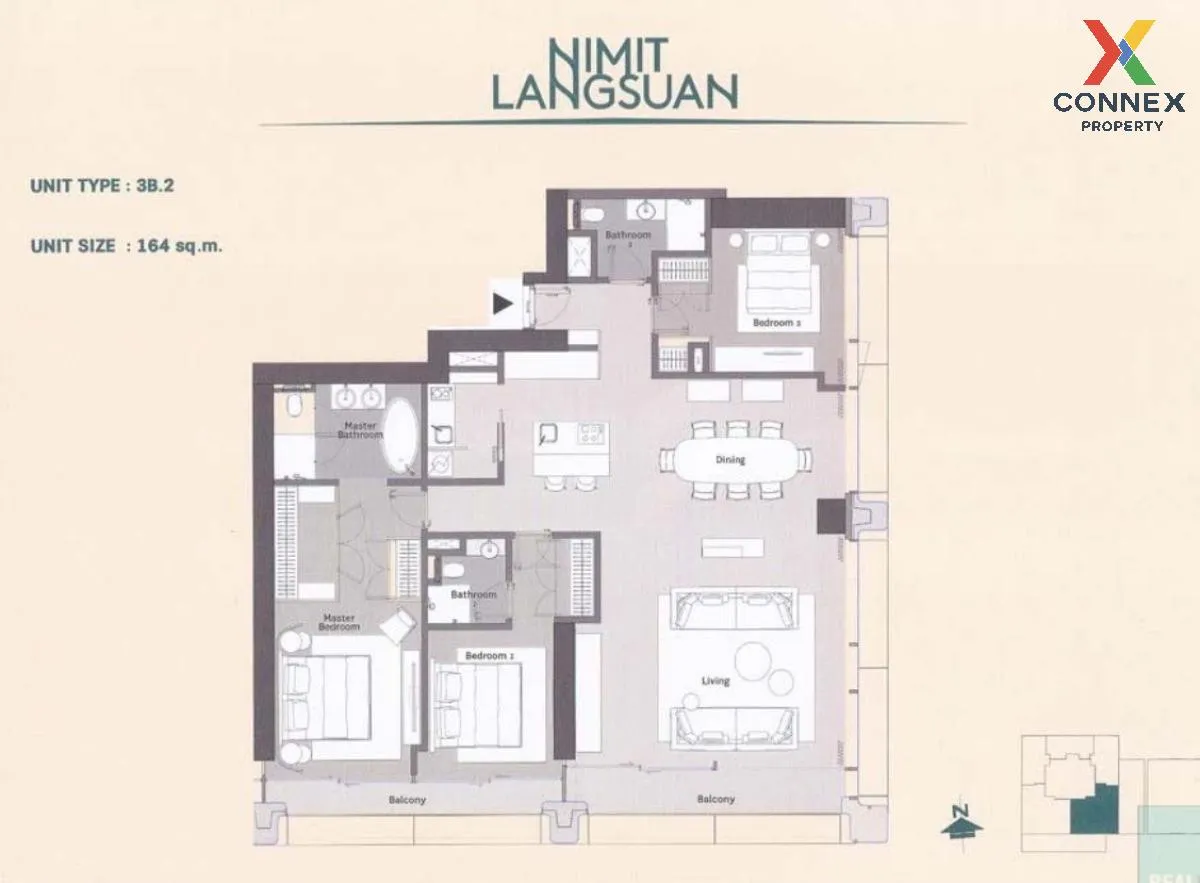 ขายคอนโด  นิมิต หลังสวน ลุมพินี เขต ปทุมวัน กรุงเทพ CX-114612 3