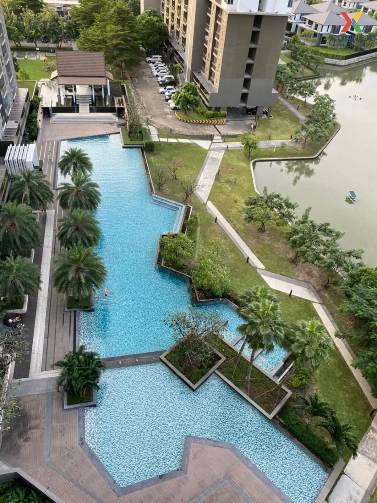 For Rent Condo , The Parkland Srinakarin Lakeside , Bang Na , Don