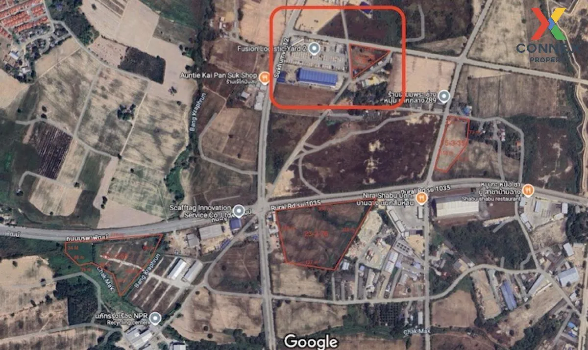 For Sale Land 44 rai 1 ngan 38 square wa 4 plots  Huai Pong Rayon 4