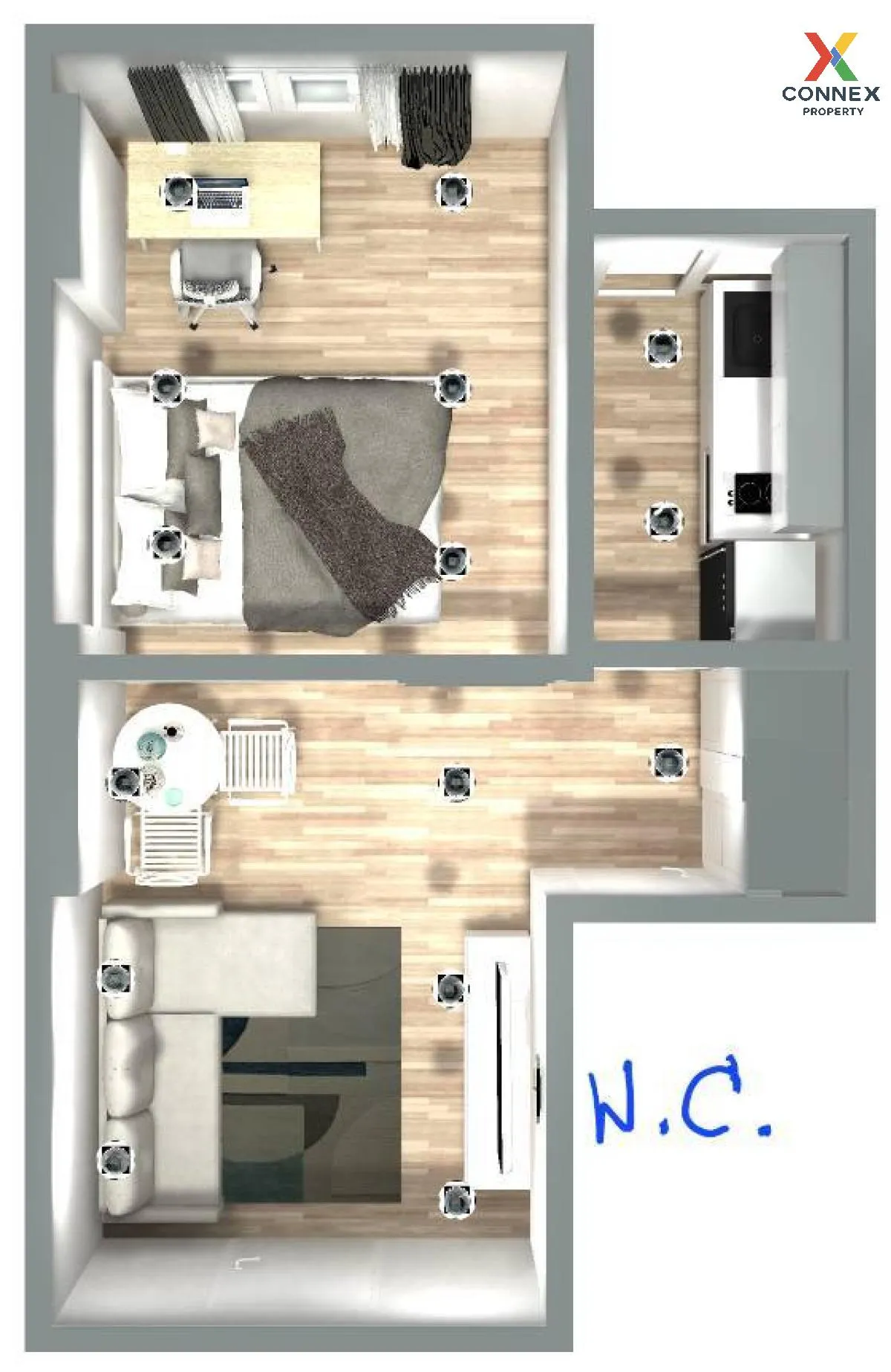 เช่าคอนโด  เทอร์ร่า เรสซิเดนซ์ คลองหนึ่ง คลองหลวง ปทุมธานี CX-121 1