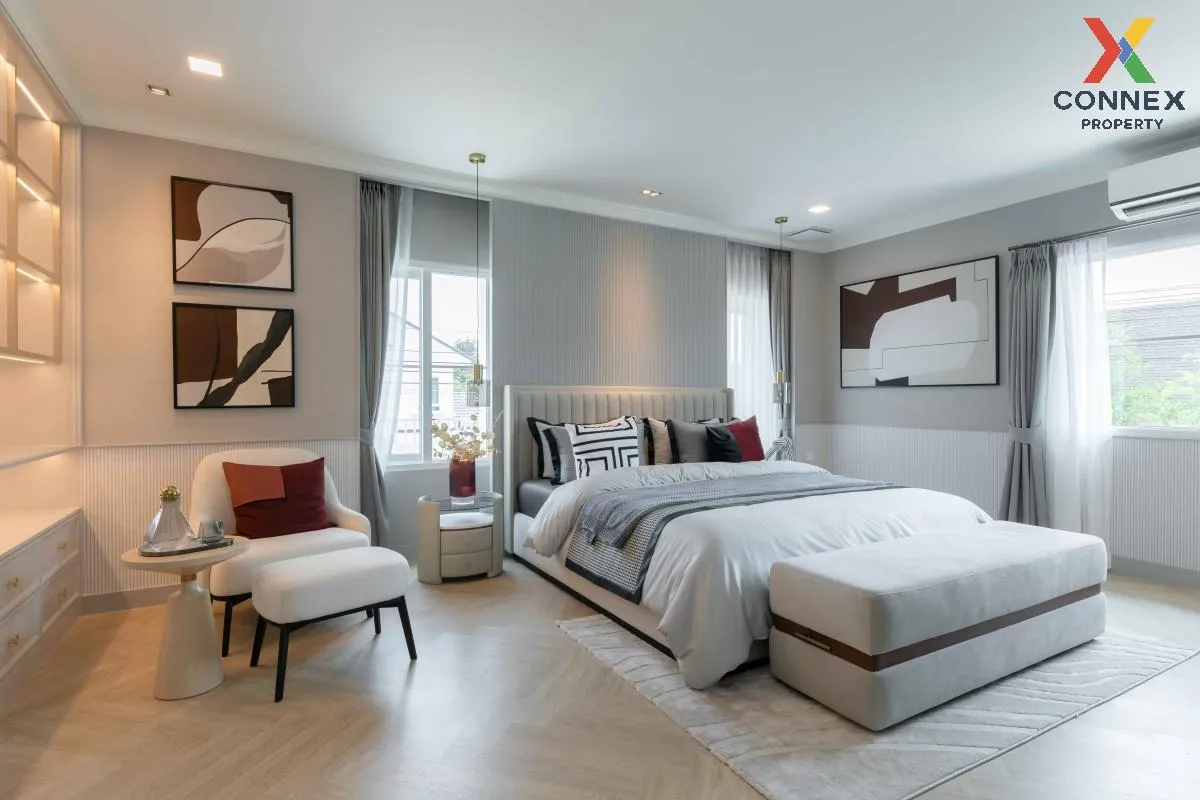For Rent House , Chaiyapruek Bangna Km. 15 , nice view , wide fro
