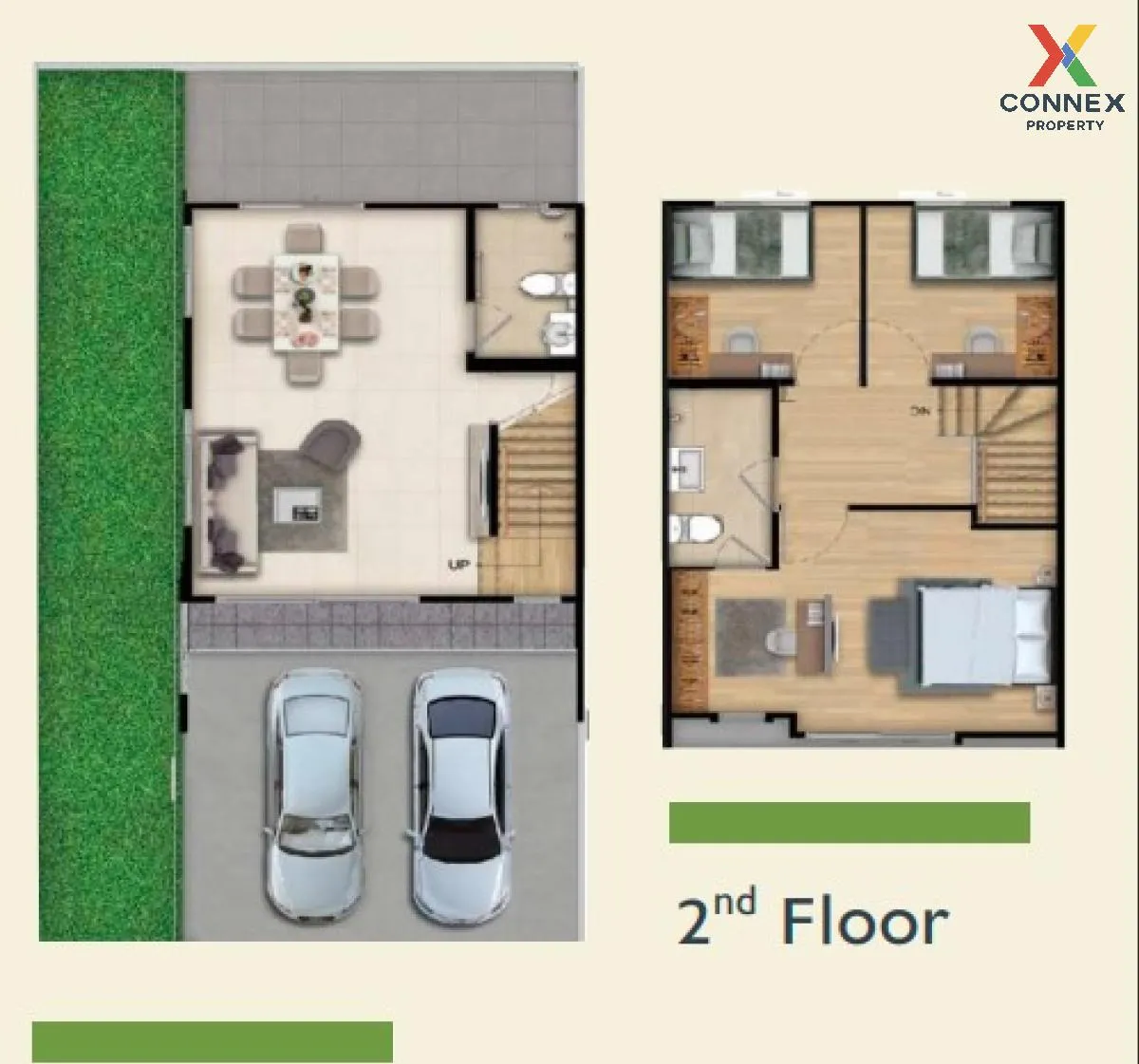 ขายทาวน์เฮ้าส์/ทาวน์โฮม  พฤกษาวิลล์ 112 กรุงเทพกรีฑา-วงแหวนฯ ทับช 2