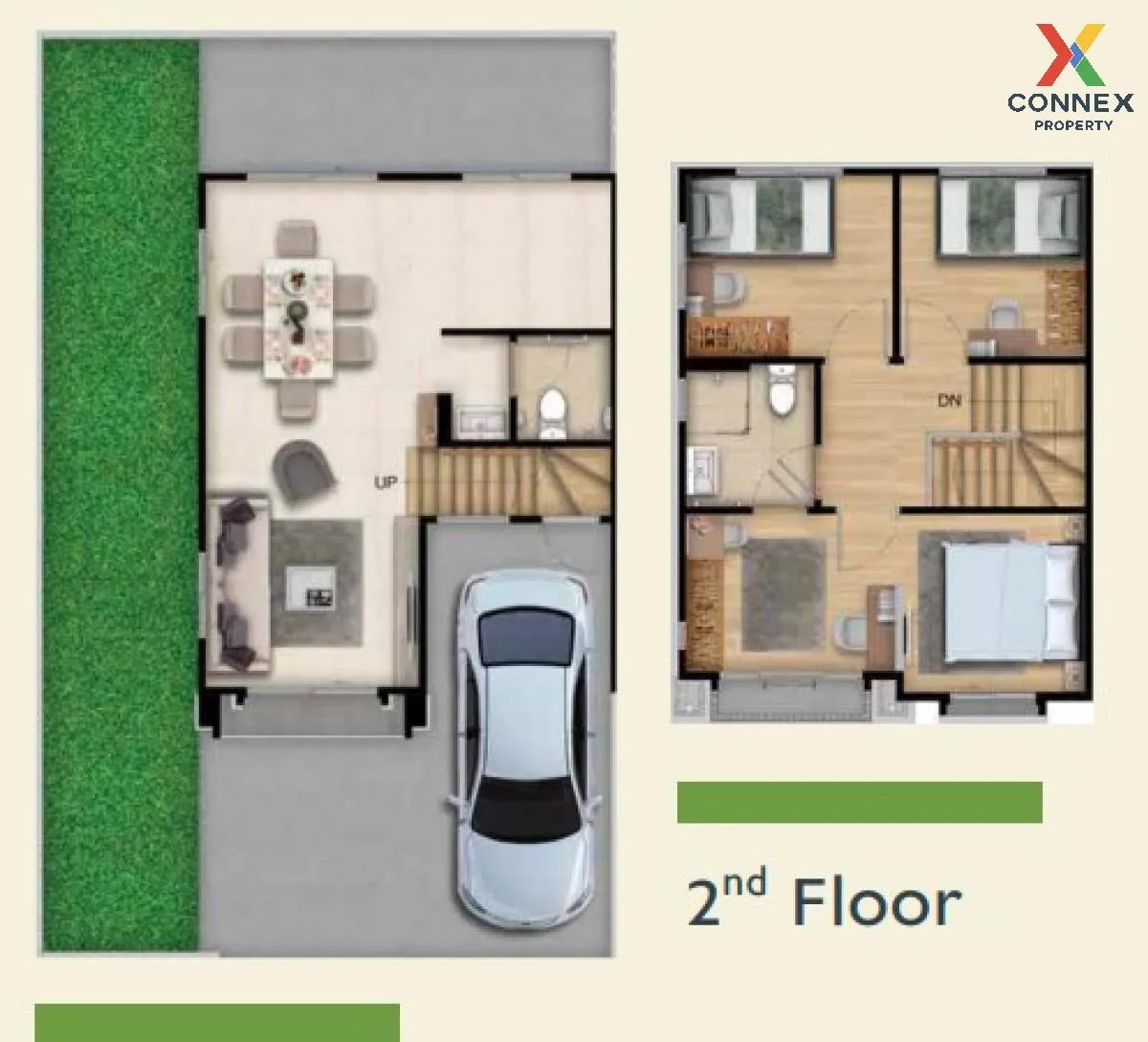 ขายทาวน์เฮ้าส์/ทาวน์โฮม  พฤกษาวิลล์ 112 กรุงเทพกรีฑา-วงแหวนฯ ทับช 2