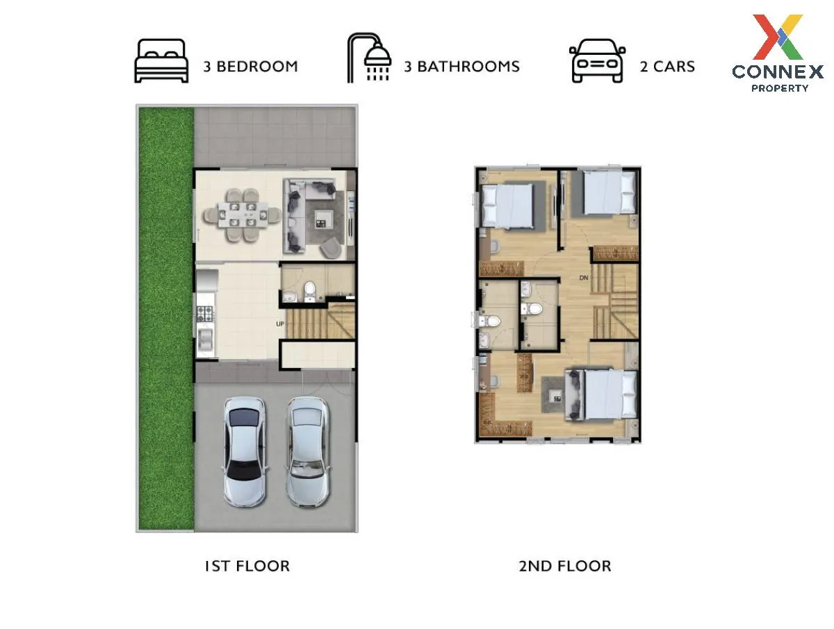 ขายทาวน์เฮ้าส์/ทาวน์โฮม  เดอะ คอนเนค มีนบุรี สเตชั่น - นิมิตรใหม่ 2