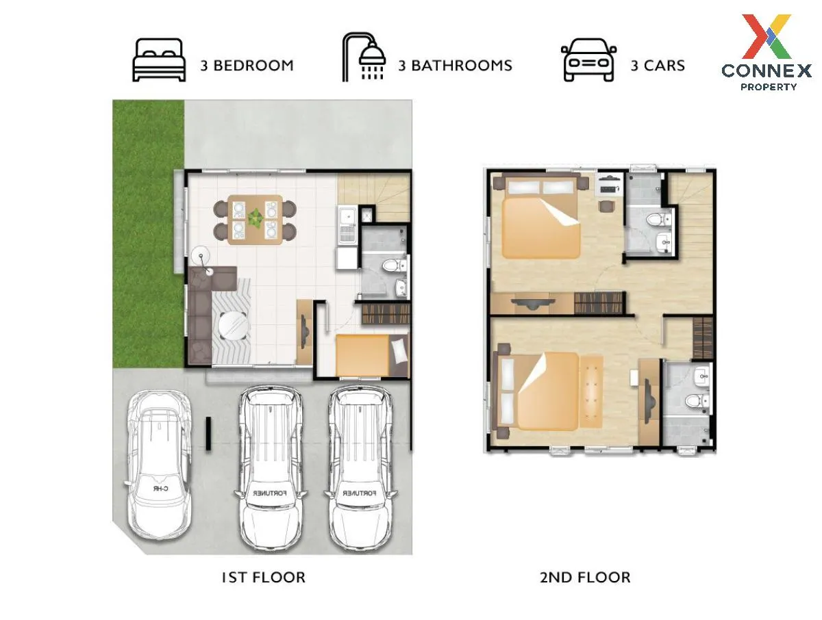 ขายทาวน์เฮ้าส์/ทาวน์โฮม  เดอะ คอนเนค มีนบุรี สเตชั่น - นิมิตรใหม่ 2