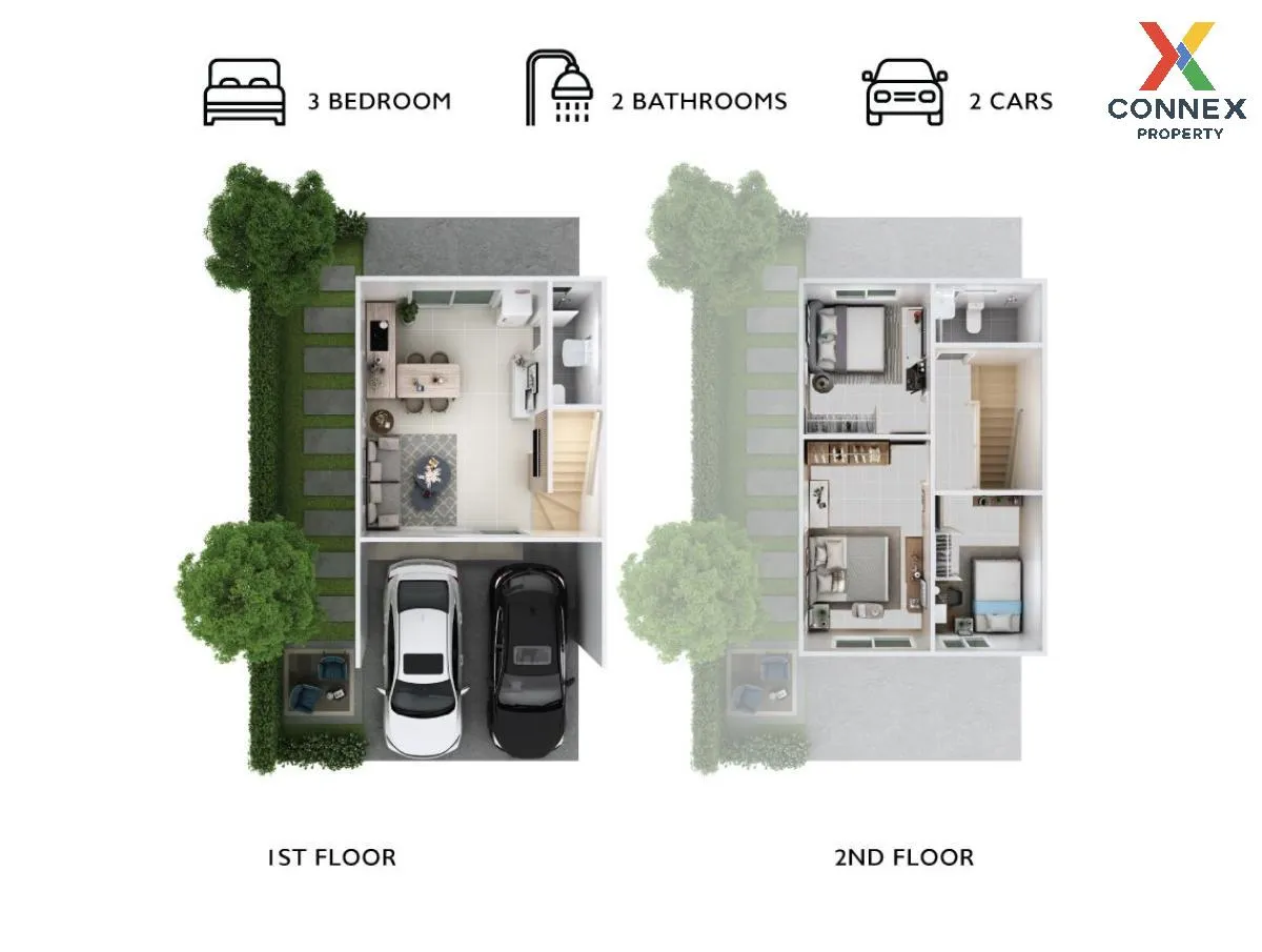 ขายบ้าน  บ้านพฤกษา ศรีนครินทร์ - บางนา MRT-ศรีด่าน (สายสีเหลือง)  2