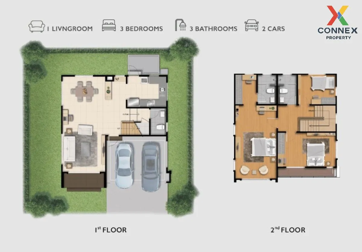 ขายบ้าน  ภัสสร เพรสทีจ ปิ่นเกล้า-เพชรเกษม กระทุ่มล้ม สามพราน นครป 2