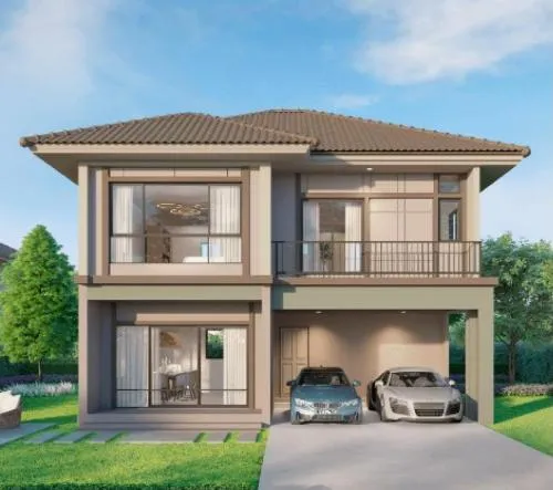 For Sale House , Passorn Prestige Pinklao-Petchkasem , Krathum Lom , Sam Phran , Nakhon Pathom , CX-122276