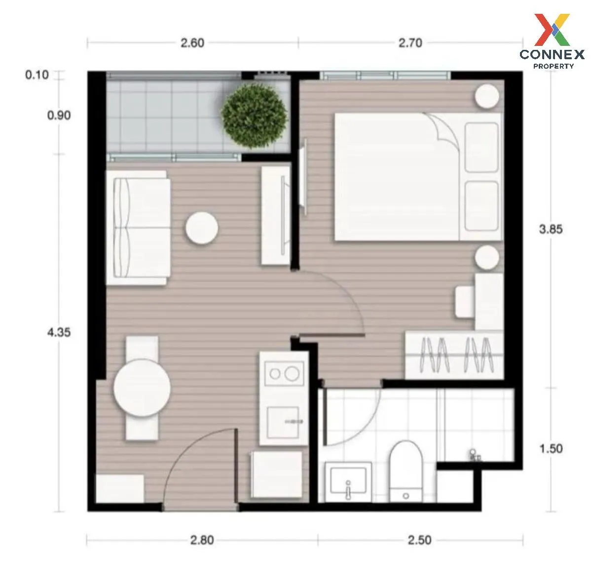 ขายคอนโด  นิว ดิสทริค อาร์ 9 วิวสวย ชั้นสูง MRT-พระราม 9 ห้วยขวาง