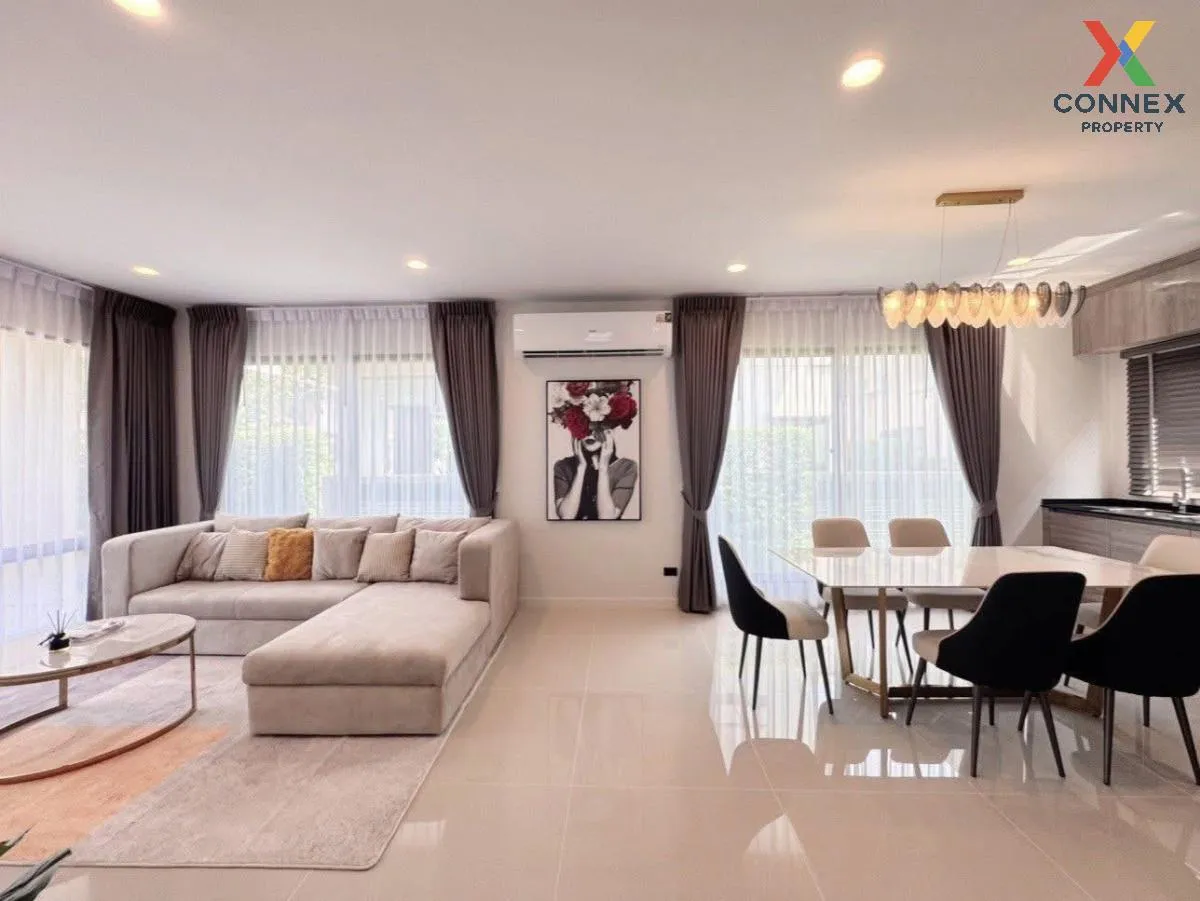 For Rent House , Burasiri Krungthep Kreetha , wide frontage , new