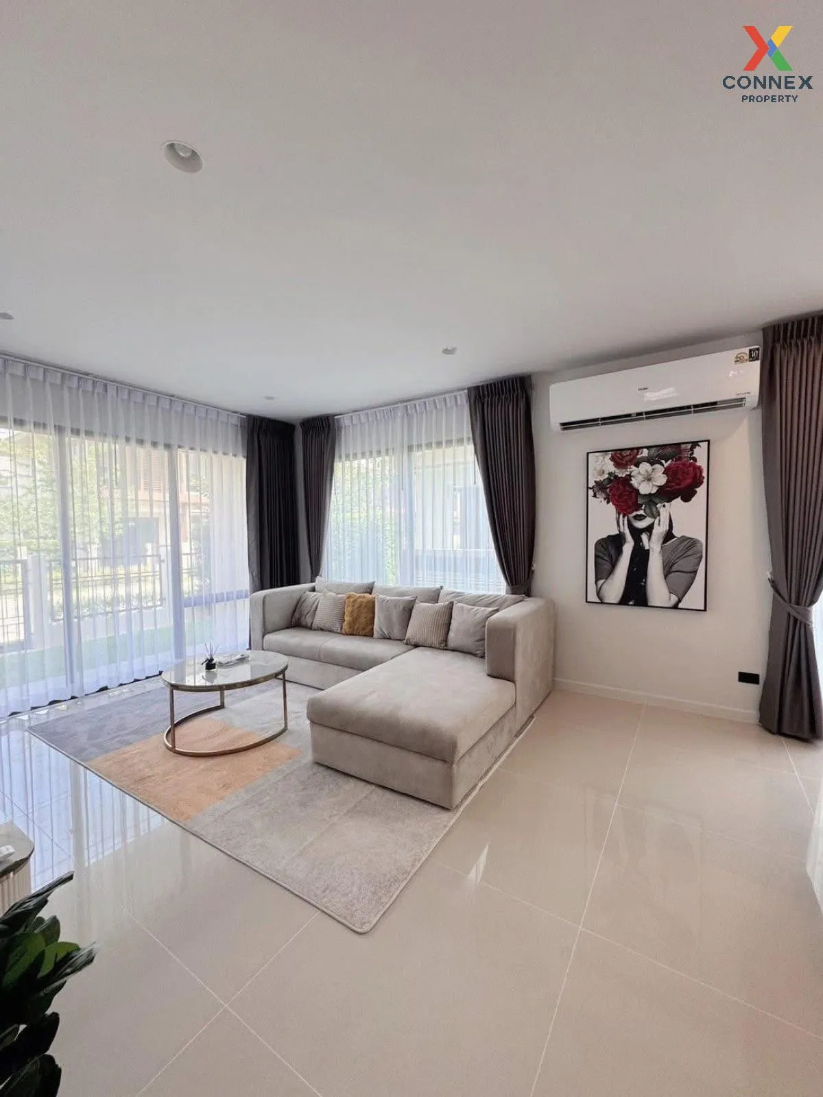 For Rent House , Burasiri Krungthep Kreetha , wide frontage , new