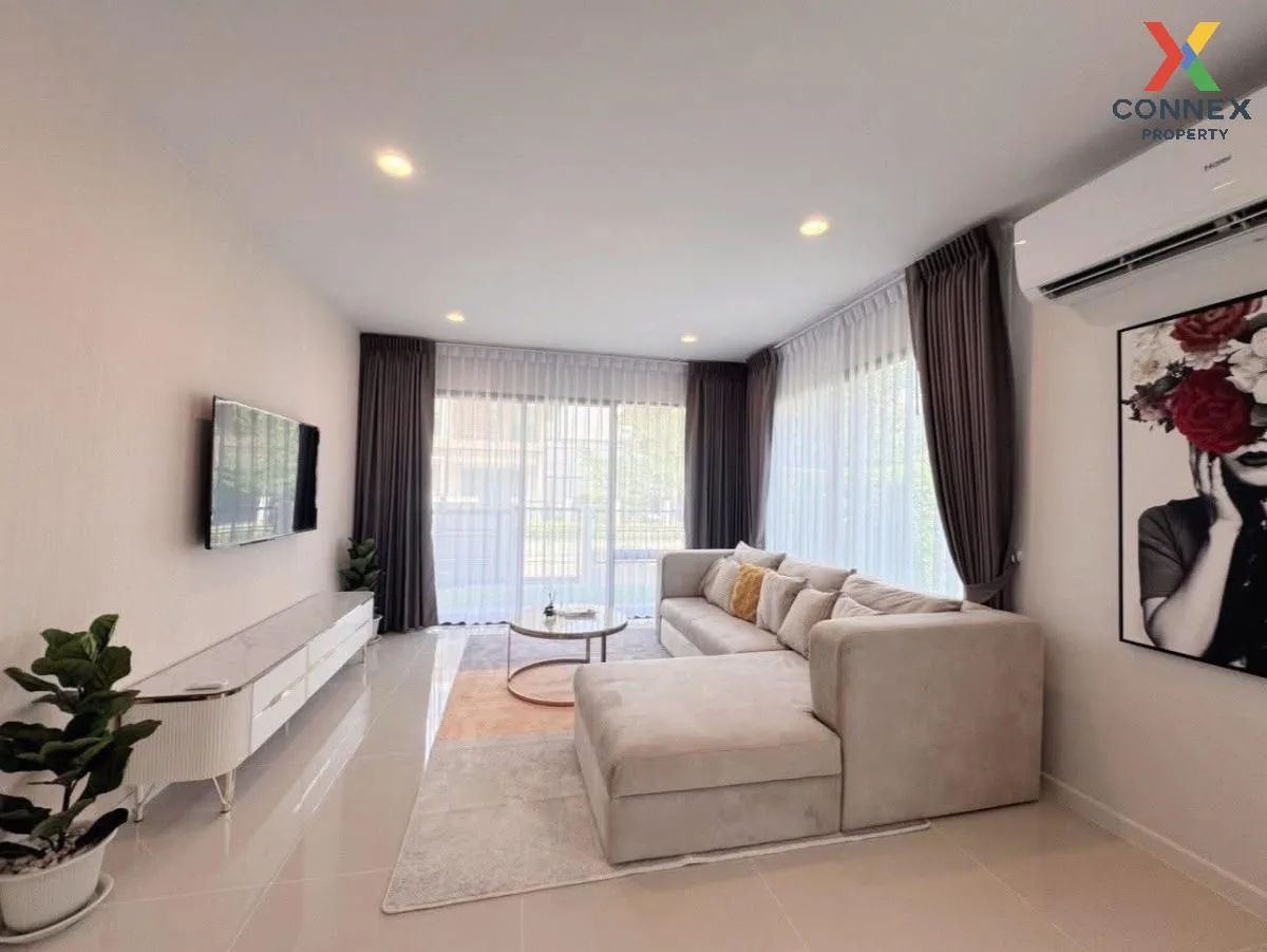 For Rent House , Burasiri Krungthep Kreetha , wide frontage , new