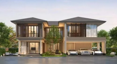 For Sale House , Burasiri Krungthep Kreetha , Hua Mak , Bang Kapi , Bangkok , CX-124935