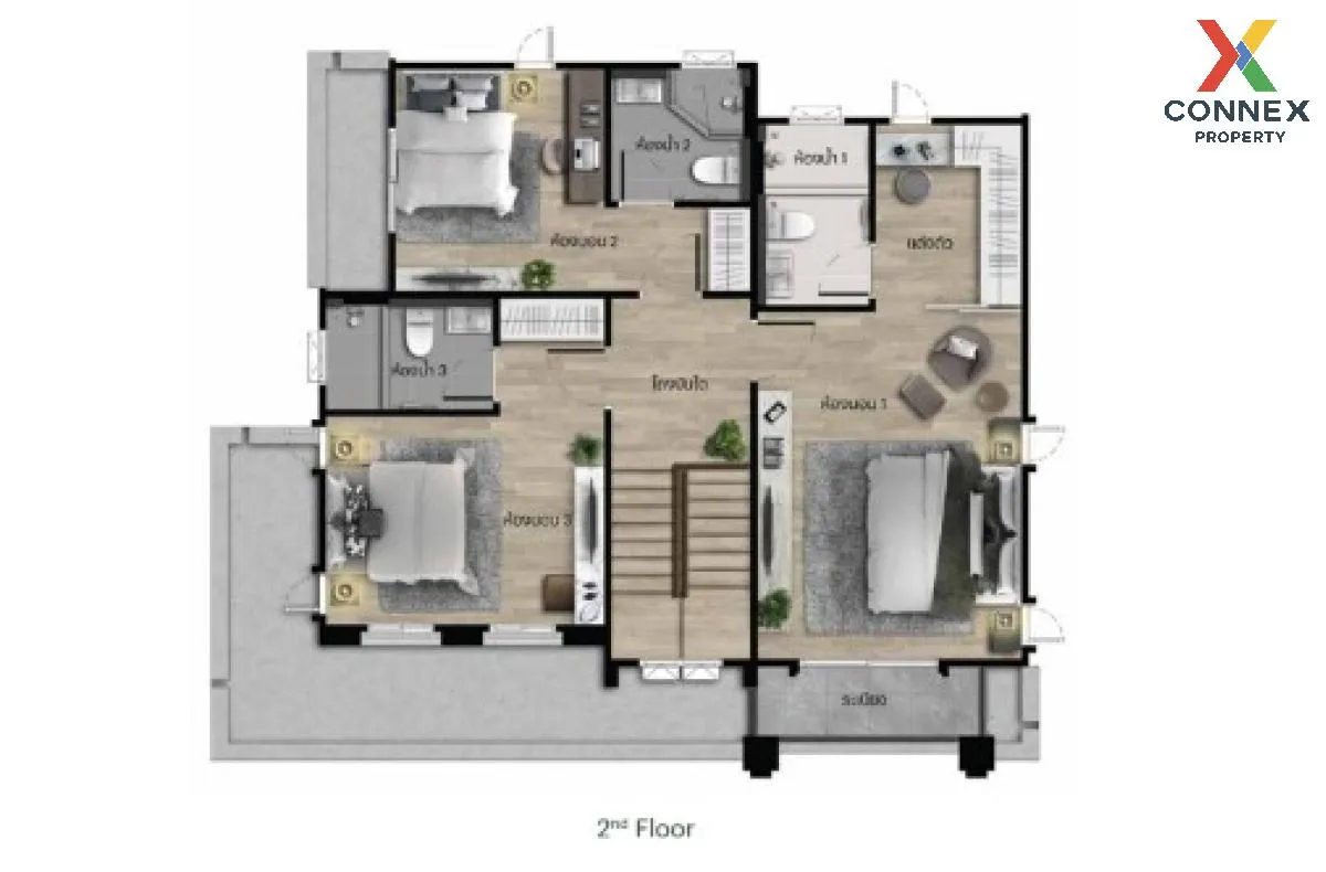 ขายบ้าน  เศรษฐสิริ กรุงเทพ - ปทุมธานี 2 บางคูวัด เมืองปทุมธานี ปท 3