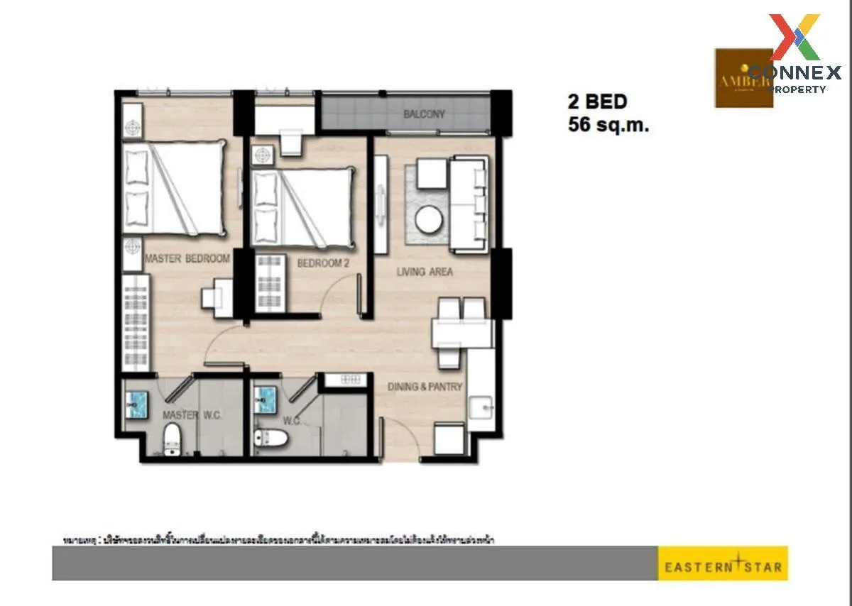 ขายคอนโด  แอมเบอร์ บาย อีสเทิร์น สตาร์ MRT-แยกติวานนท์ ตลาดบางเขน