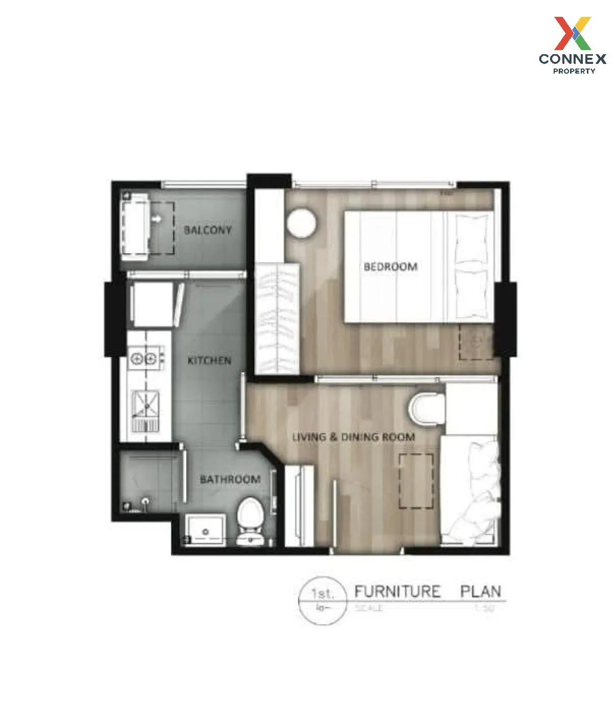 ขายคอนโด  ดิ เอ็กเซล ลาดพร้าว-สุทธิสาร MRT-ลาดพร้าว วังทองหลาง เข