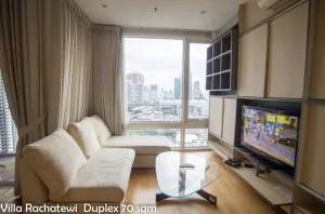 For Sale Condo , Villa Rachatewi , Duplex , BTS-Ratchathewi , Thanon Phyathai , Rat Thewi , Bangkok , CX-129093