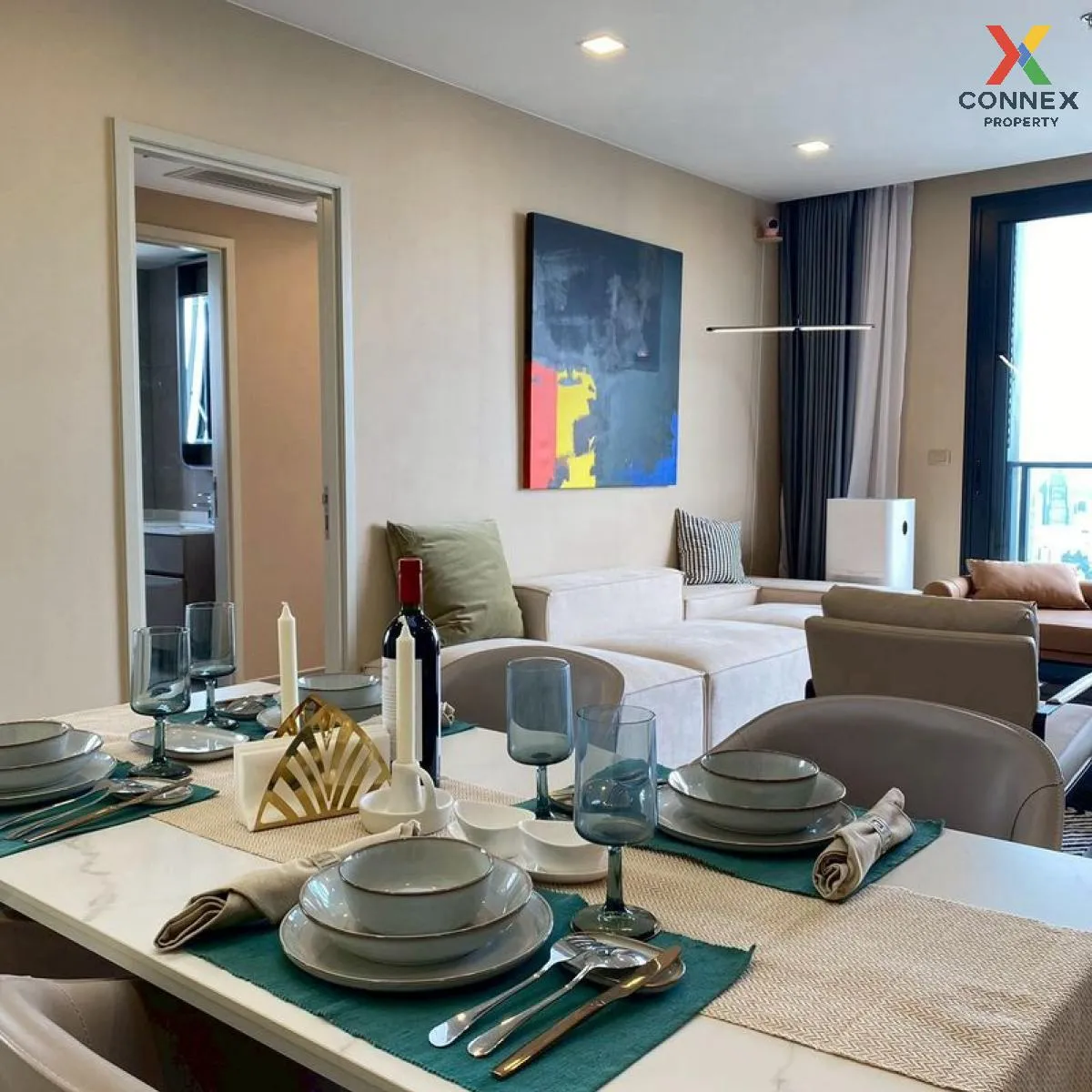 เช่าคอนโด  วันไนน์ไฟว์ อโศก - พระราม 9 MRT-พระราม 9 ห้วยขวาง เขต  4