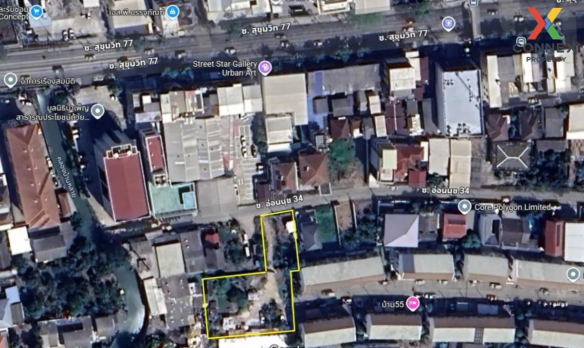 เช่าที่ดินเปล่า  ซ.อ่อนนุช 34 1 ไร่ 68 ตรว. สวนหลวง เขต สวนหลวง ก 2