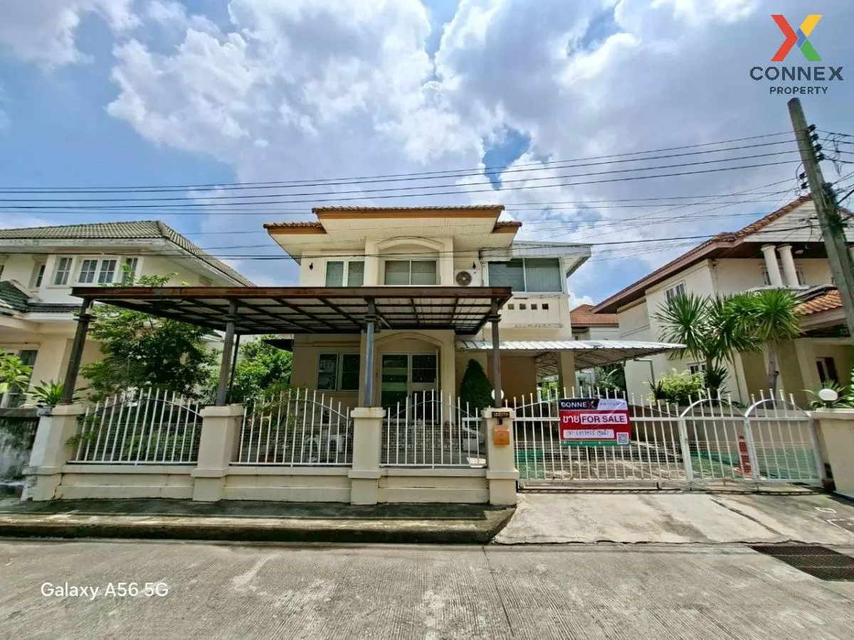 For Sale House , Baan Poonsuk Suvarnabhumi , wide frontage , Bang 1