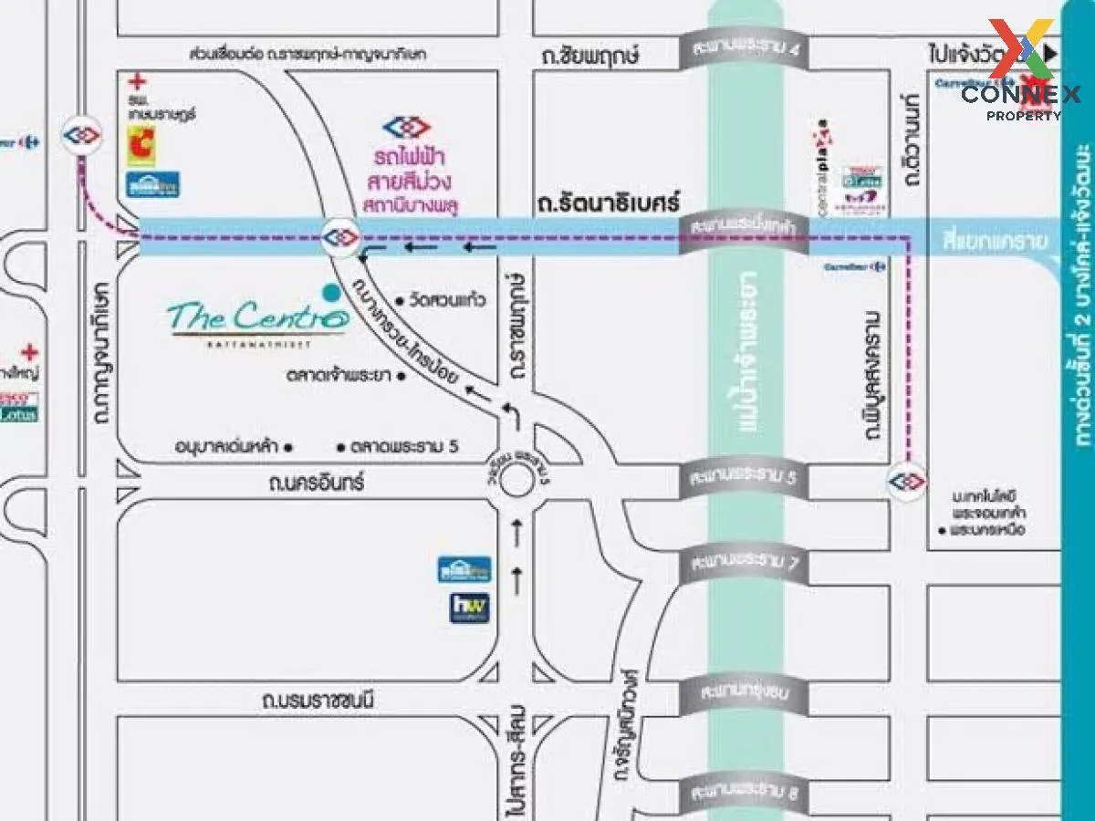 For Sale House , The Centro Rattanathibet , MRT-Bang Phu , Bang L