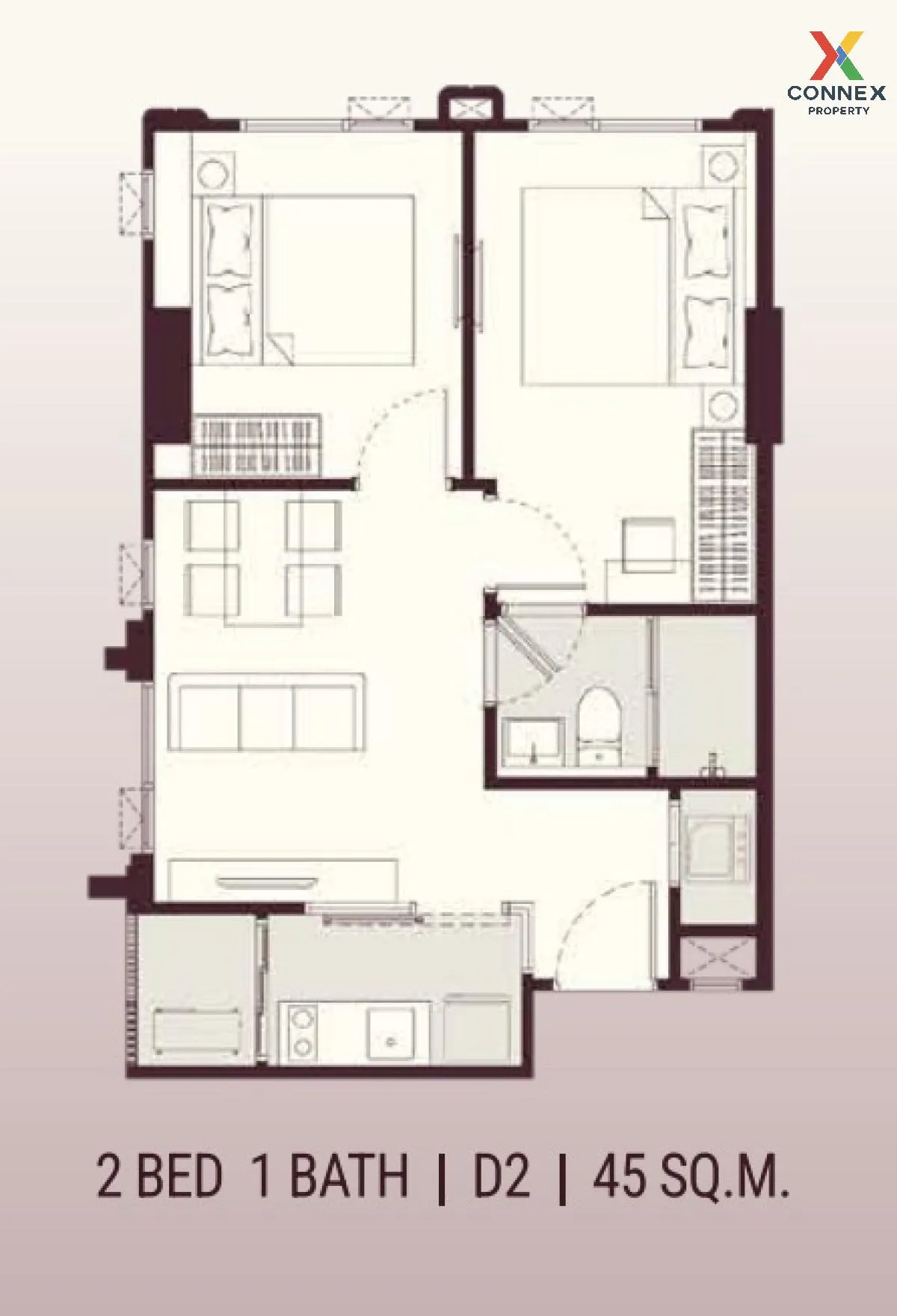 ขายคอนโด  ไลฟ์ เจเจ อินเตอร์เชนจ์ สามเสนใน เขต พญาไท กรุงเทพ CX-1 2
