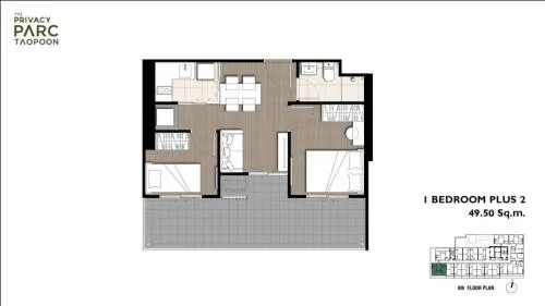 ขายคอนโด  เดอะ ไพรเวซี่ พาร์ค เตาปูน MRT-เตาปูน บางซื่อ เขต บางซื่อ กรุงเทพ CX-135795
