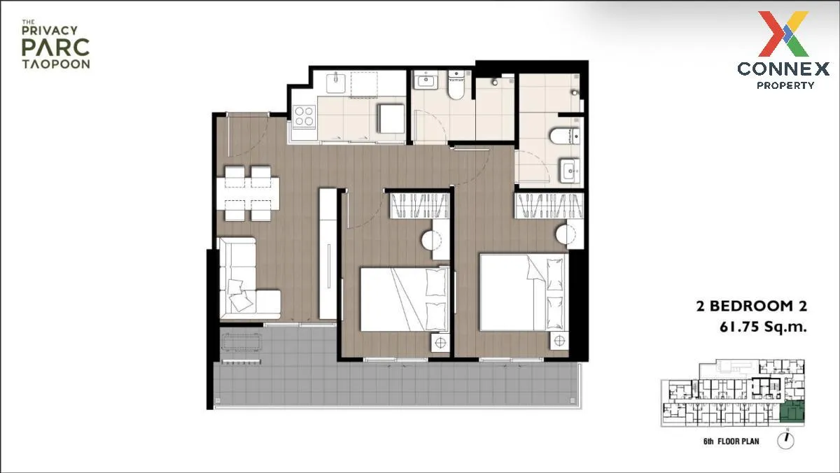 ขายคอนโด  เดอะ ไพรเวซี่ พาร์ค เตาปูน MRT-เตาปูน บางซื่อ เขต บางซื 2