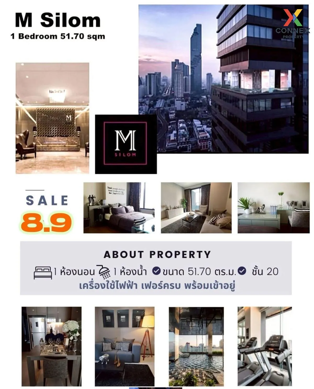 For Sale Condo , M Silom , BTS-Chong Nonsi , Suriyawong , Bang Ra 1