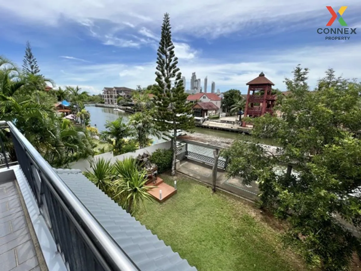 ขายบ้าน  จอมเทียนยอร์ชคลับ 3 วิวสวย วิวแม่น้ำ หน้ากว้าง สัตหีบ สั