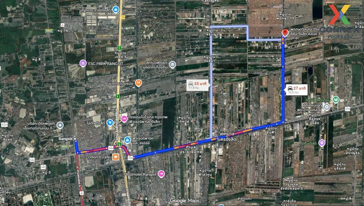 ขายบ้าน  พฤกษาวิลเลจ เดอะซีซัน รังสิต-คลอง 3 คลองสาม คลองหลวง ปทุ