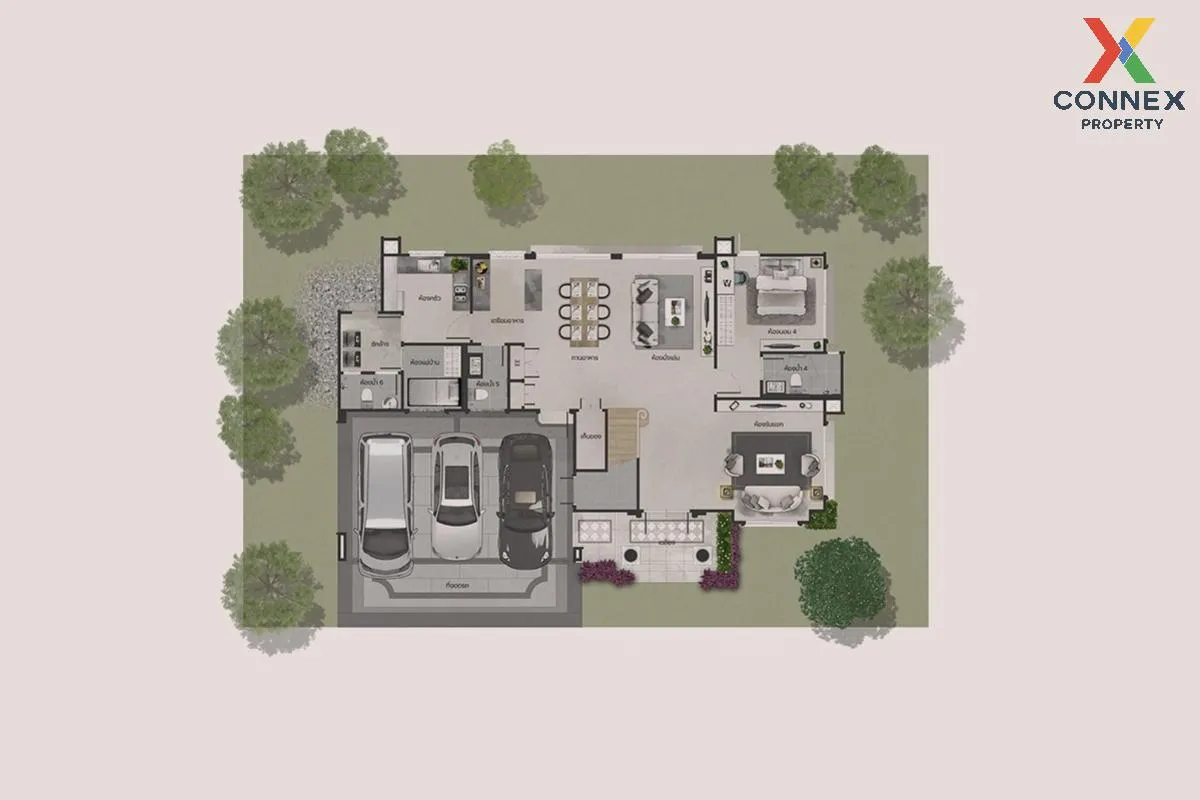 ขายบ้าน  ณริณสิริ กรุงเทพกรีฑา MRT-ลำสาลี (สายสีเหลือง) สะพานสูง  2